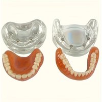 Soft silicone denture set, flexible and comfortable for better fit, refillable restorable, natural to wear without H2931-15