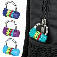 Heavy Duty 4 Dial Digit Combination Padlock Weatherproof Protection Security Lock Outdoor Gym Safely Code Lock Random Colors