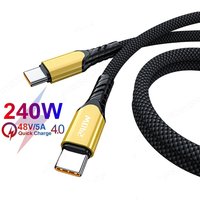 240W USB C Fast Charging Cable 0.25m/1m/1.5m/2m Phone USB Type C Quick Charge Data Wire For iPhone 17 16 Xiaomi USB C Data Line