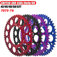 43T-52T Kettenrad aus Aluminium CNC für Honda CRF250L Rally CR125R XR250 CRM250 CRF250X CRF250R CRF450R CRF450X XR650R