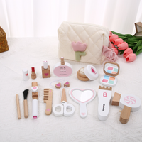 Children's Makeup Bag, Toy Play, Wooden Princess Simulation Makeup Tool, Little Girl Gift