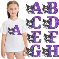 Kuromis Girls Letter Clothes Sticker Hot Transfer Clothing Patch Iron on Patch Leopard Print T Shirt Sticker Cute Kawaii Gifts