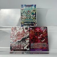 Anime OPCG Proxy Trading Collectible Cards Buggy Cross Guild & Gol D. Roger Divine Departure Rare Foil Holo Collectible Cards