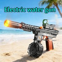 Electric Water Gun with Cool Flash Light, Summer Outdoor Beach Garden High Capacity Water Blaster for Kids Boys Adults Gift