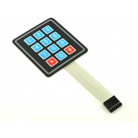 4x3 Flexible Membrane Matrix Keypad, 12 Keys