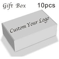 10PCS/Lot 11.5x7x3.5cm Custom Logo Gift Boxes Candy Person Packing Box Kraft Handmade Packaging Box For Wedding Party Favor