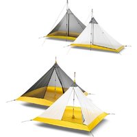 Hikeburger Knot 145cm Ultralight Pyramid 1.45m Rodless Inner Tent 2-4 Person Camping Large Tarp Silicon Coating Outdoor
