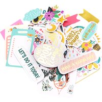 Creative Path 130pcs Sweet Dream Diecuts Paper Cutouts Cute Scrapbooking Die Cuts Ephemera For Journaling Planner Card Making