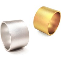 6 Pcs/Lot Round Napkins Rings Matte Gold Silver Metal Serviette Holder 2022 New Concise Wedding Party кольца для салфеток