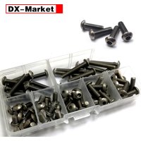 m2.5 m3 m4 m5 m6 Titanium Bolt Kit , Titanium Hex Socket Button Head Screw , E018
