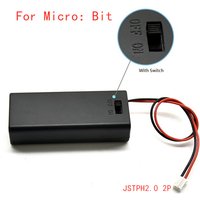 Micro Bit Battery Holder Case Cover Shell W/Switch+JST PH2.0 2P Conntector For Micro:bit Educational Tool