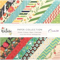Creative Path 6 Inch Scrapbooking Paper Nature Flower Scrapbook Decorative Background Paper Single Side Journaling Origami Paper