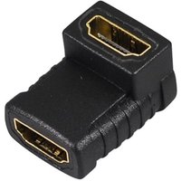 Adaptateur HDMI femelle-femelle coudé à 90 degrés pour TV, moniteur et vidéoprojecteur