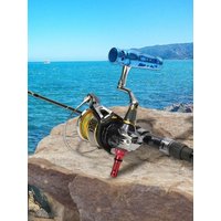 SANLIKE Fishing Reel Handle Holder Protect Reel Stand for Shimao & Daiwa Reel Aluminium Fishing Tackle Saltwater Fishing Tools