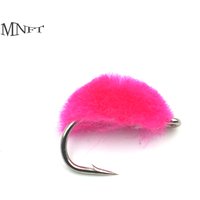 MNFT 10PCS 12# Pink Micro Egg Fly Nymph Bug Wet Fly Mimic Salmon Egg-shaped Trout Lure Hook Fresh Water Fly Fishing