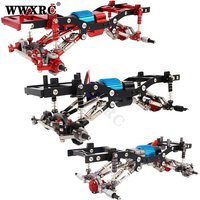 Metal Chassis Frame Kit with Axle Gearbox Shock Links for WPL C14 C24 C24-1 RC Car Upgrade Truck Spare Parts Wheelbase Assemble