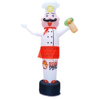 Aufblasbare Werbung Restaurant Koch Mann Sandwish Shaurma Fast-Food-Shop Ballon Luft Tänzer Tacos Traditionellen Mexikanischen Burrito