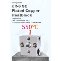 Trianglelab CR-6 SE Plated Copper Heatblock Compatible with CR6 HOTEND CR-6 SE / CR-6 MAX SE 3D Printer