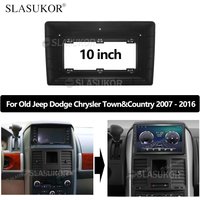 10 INCH Fascia fit For Old Jeep Dodge Chrysler Town&Country 2007 - 2016 Panel Dash Mounting Installation Trim Kit Frame Bezel