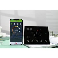 Qiumi RF Smart Temperature Control System for Individual Gas/Water Boiler Heating Works with Alexa Google Home Dry Contact