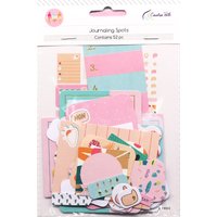Creative Path 52pcs Journaling Spots Scrapbooking Paper Diecut Shapes Decorative Die Cuts Ephemera For DIY Planner Card Making