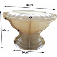 Gegossene Outdoor-Garten-Zement-Kunststoff-Fertigbeton-Blumentopf-Dekorative Pflanzgefäßformen zum Verkauf