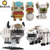 Bricklink Anime Movie Figures Appa Avatar The Last Airbender Bricks Head Dolls DIY Building Blocks Educational Toys For Children