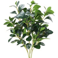 3PCS Artificial Decorative Plants Faux Greenery for Home Indoor Outdoor Garden Balcony Decor Hight Quality Green Leaves