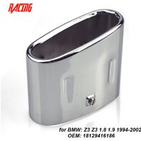 Exhaust Tips with OEM Part Fit for BMW Z3 1.8 1.9 Cabrio Tailpipe Trim 53x113mm / 90mm 18129416186 Tailpipe Tip