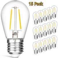 S14 LED Retro Edison Light Bulbs E27 Waterproof Filament Bulb for Outdoor Garden Commercial Holiday String Lights Replacement