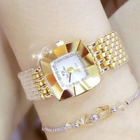 Watches Top Designer Brand Luxury Quartz Diamond Watch Square Wrist Watch Female Clock