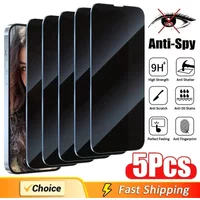 5Pcs Full Cover Privacy Screen Protector 16 11 12 13 14 Pro Max Mini 8K Anti spy Glass IPhone 15 17 PRO XR MAX