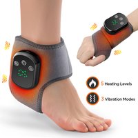 Electric Heating Guard Vibration Massage Hot Compress Wrist Brace Ankle Wrap Hand Foot Protector Rechargeable Wristband