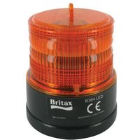 Britax Rotating beacon LED, amber, magnetic, diameter 108mm x126mm, battery, 20 LED's, B36400BAT