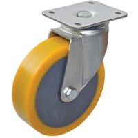 Ro-Carr Caster wheel swivel, polyurethane wheel: diameter 125x40mm, plate fitting: 85x105mm Load: 300kg, WH700849125