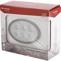 Kramp Work light LED, 60W, 6000lm, oval, 12-60V, 154x105x70mm, Flood, LA10525