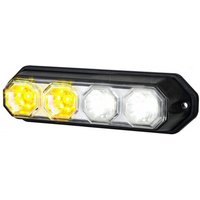 Kramp Multifunction front light LED, rectangular, 12-24V, white, 147x37x42mm, 4 LED's, LA80031