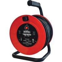 Faithfull Open Drum Cable Reel 240V 13A 20m