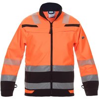 Hydrowear Softshell jacket, orange-black, size S, UK:34/EU:48, Trendy Hi-Vis Line, Telford by 04025985OBS