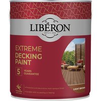 Liberon Extreme Decking Paint Light Brown 2.5 litre 126137