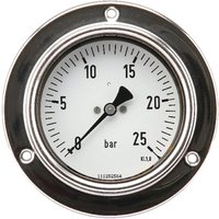 ET Pressure gauge diameter 100 0–25bar 1/2" panel mount MA10025P08SSGF