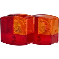 Hella Light lens, red/transparent/amber, square rear/right 9EL134740001