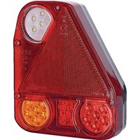 gopart Rear light RH LED, rectangular, 12/24V, white/orange/red, 206x55x174mm, LA45002