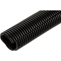 Kramp Protection tube 6mm 100m flexible corrugated, open, black FTBL06100