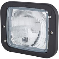 Hella Headlight Halogen, rectangular, 12V, transparent, bolt on, 173x99x144mm, 1AA004109201