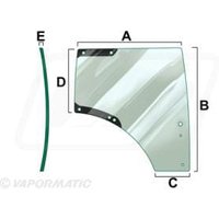 Vapormatic Right hand door glass VPM7431