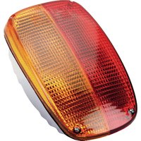 Cobo Rear light LH rectangular, red/amber, bolt on, 259x158mm AMP plug, 02942000