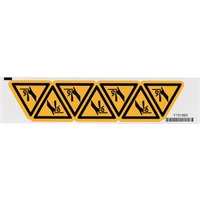 Brady Sticker Warning 50mm Hand 7x WB256679