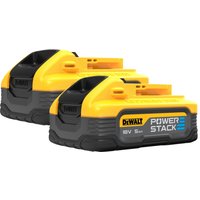 DEWALT XR POWERSTACK Slide Battery 18V 5.0Ah Twin Pack DCBP518H2-XJ