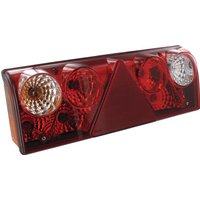 Aspöck Rear light LH rectangular, 24V, transparent/red, bolt on, Europoint II by 256000507
